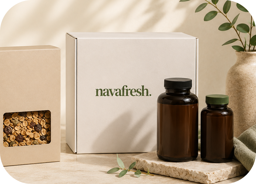 NavaFresh packaging, ready to ship